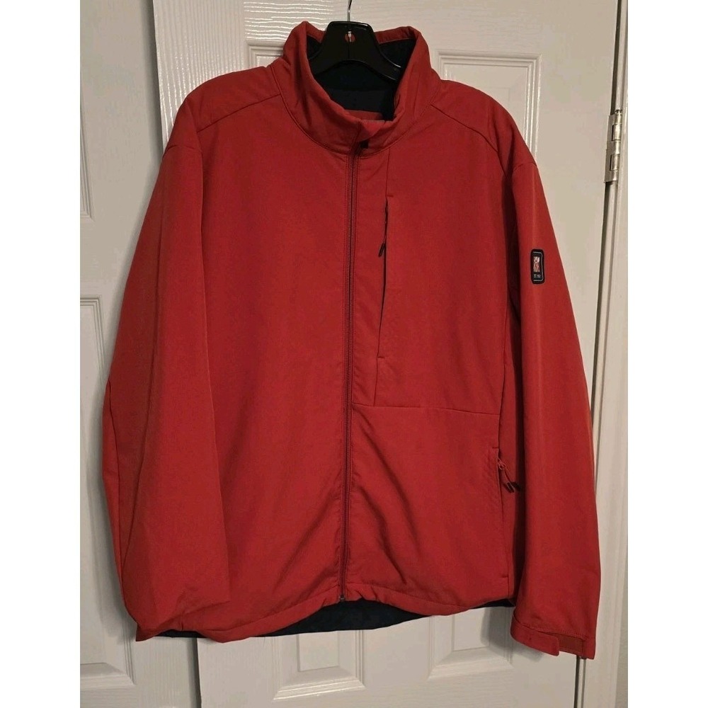 Chick-fil-A Team Style Rain Jacket Mens XL Red Softshell Full Zip Lined Workwear
